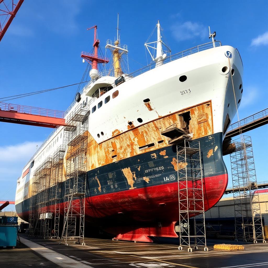 Shipyard drydock construction