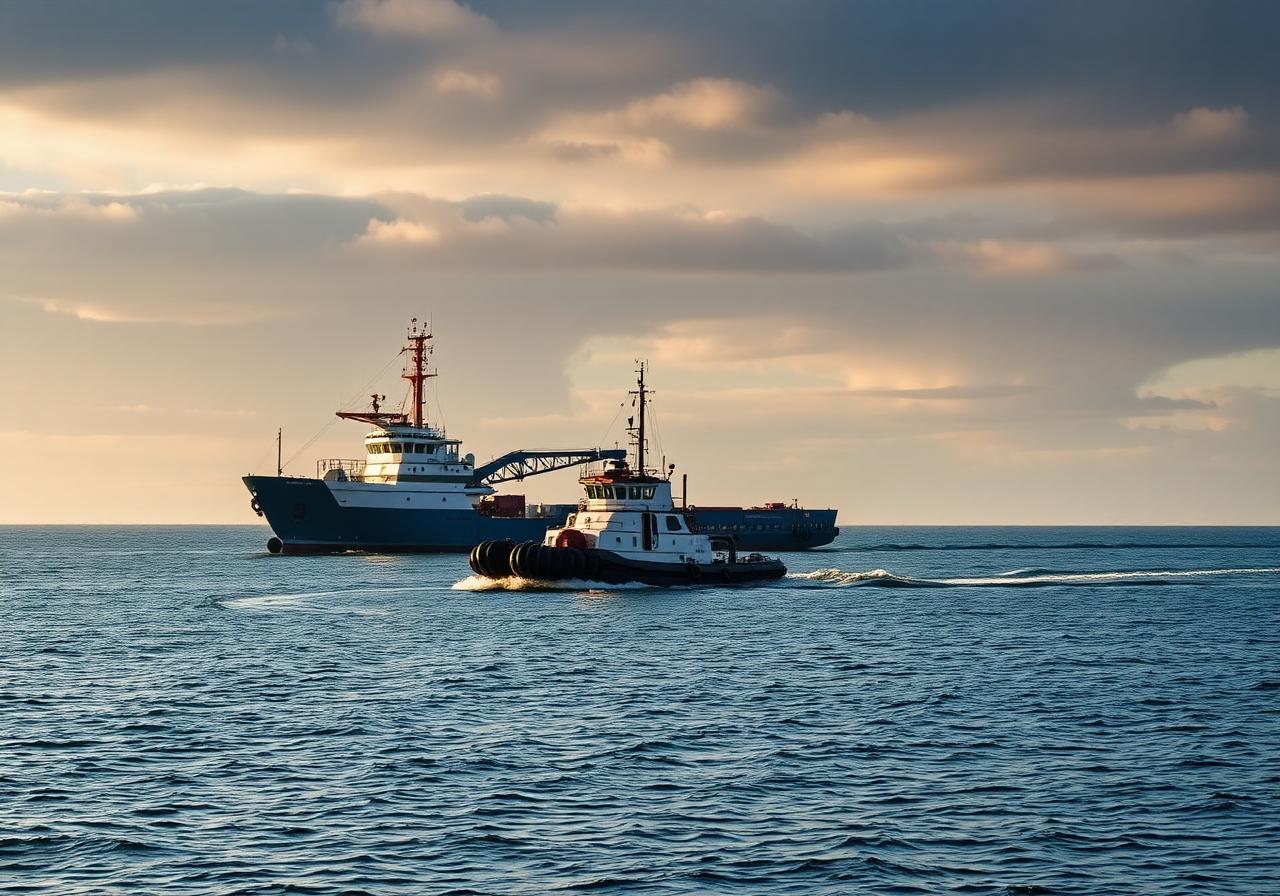 Tugboat operation